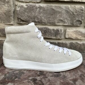 Men's 43 / 10 US - Rag & Bone RB1 High Top Shoes Light Grey Suede Sneakers